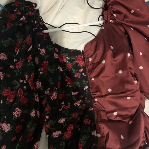 For Love & Lemons Cher Ruched Polka Dot
Floral Sweetheart Mini Dress Size: XS - Picture 9 of 9